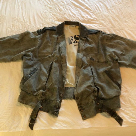 Bomber Jacket Guess By Marciano Leather Jacket Vintage Guess By